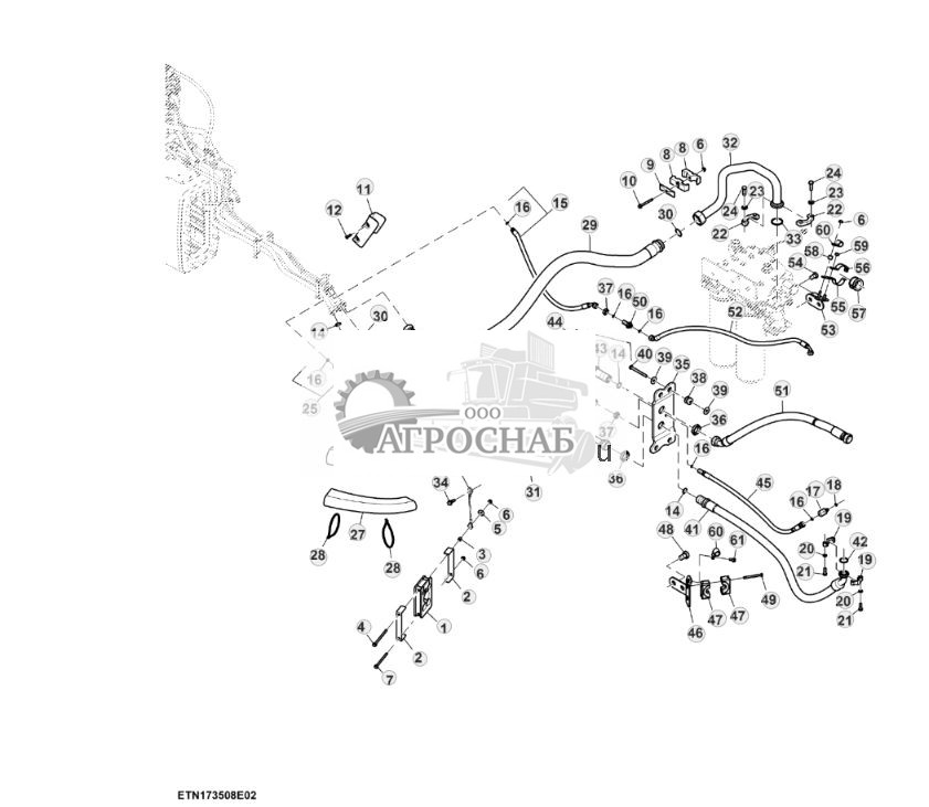 Трубопроводы SCV, высокий расход, сцепка с задней быстроразъемной муфтой 12 дюйма, PST (22) (807278 - ) - ST947844 797.jpg